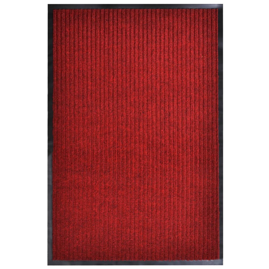 vidaXL Doormat 90x60 cm PVC black