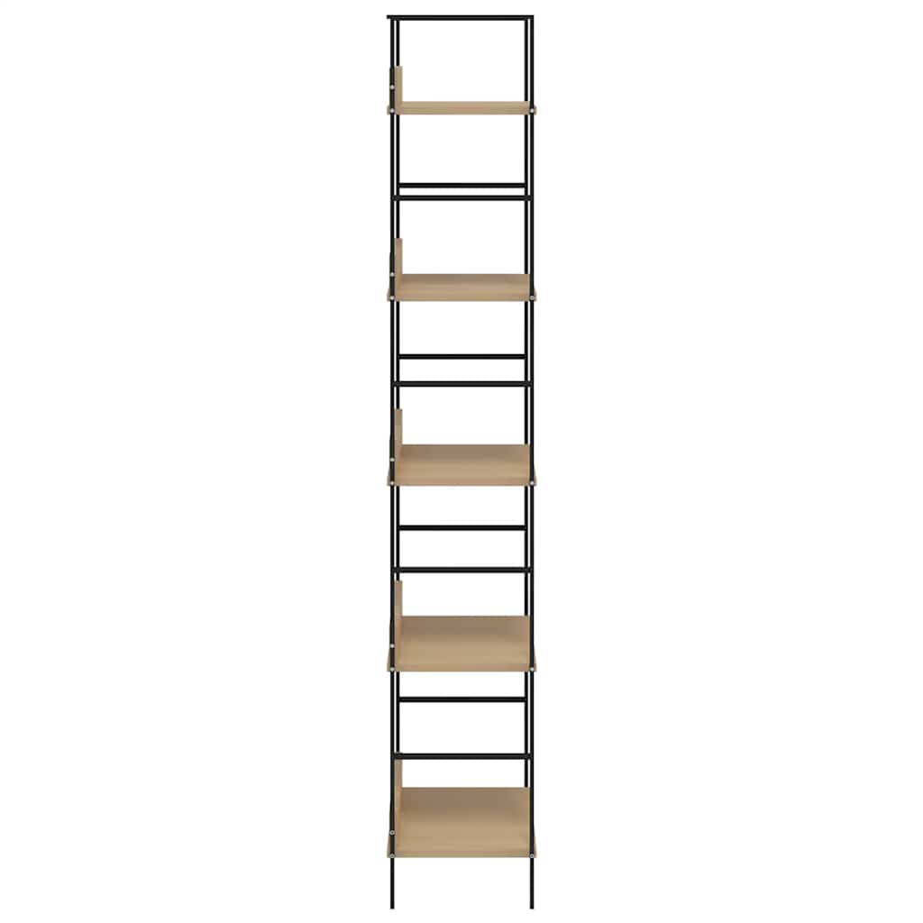 vidaXL Boekenkast met 3 schappen 60x27,6x90,5 cm bewerkt hout zwart