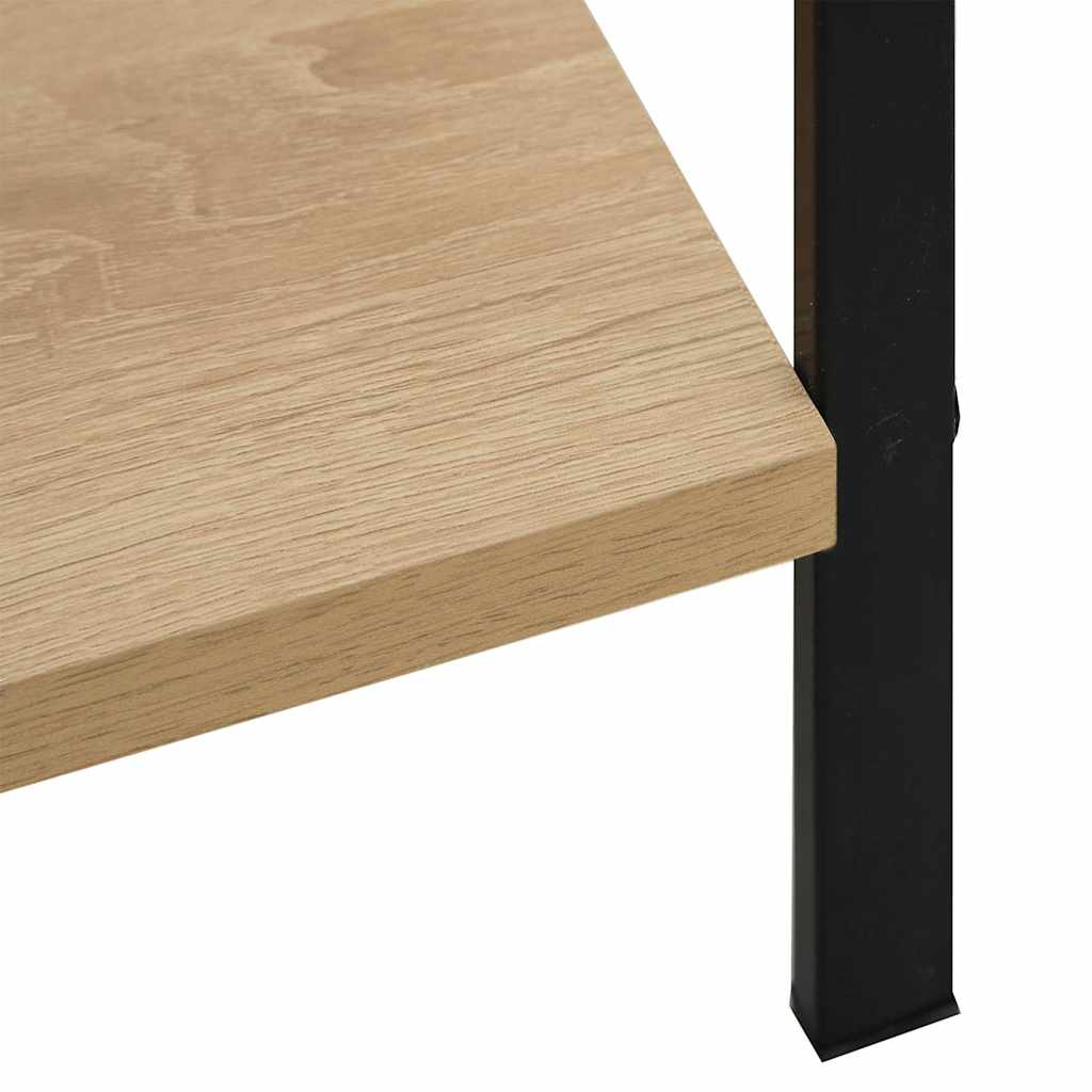 vidaXL Boekenkast met 3 schappen 60x27,6x90,5 cm bewerkt hout zwart