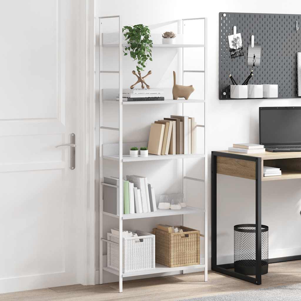 vidaXL Boekenkast met 3 schappen 60x27,6x90,5 cm bewerkt hout zwart