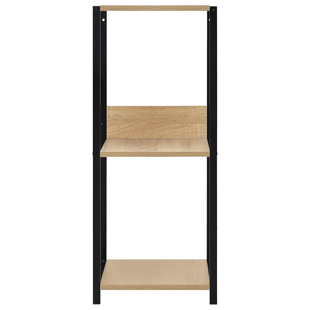 vidaXL Boekenkast 33,5x39,6x79,7 cm bewerkt hout zwart