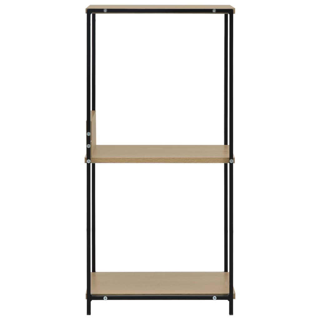 vidaXL Boekenkast 33,5x39,6x79,7 cm bewerkt hout zwart