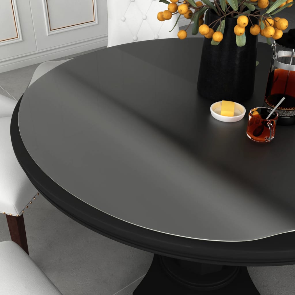 vidaXL Tafelbeschermer Ø60 cm 1,6 mm PVC transparant