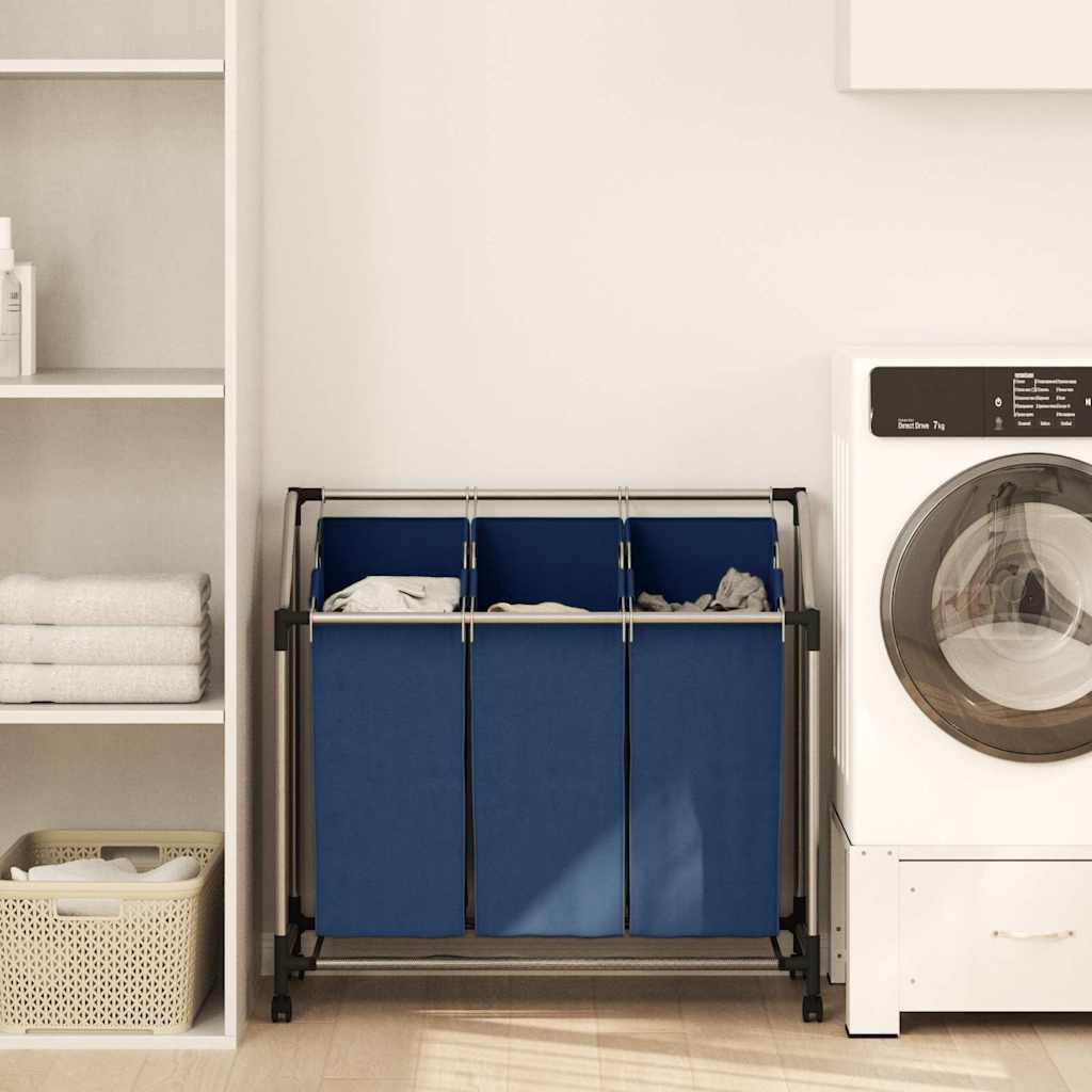 vidaXL Trieur d'eau avec 4 poches noires et grises