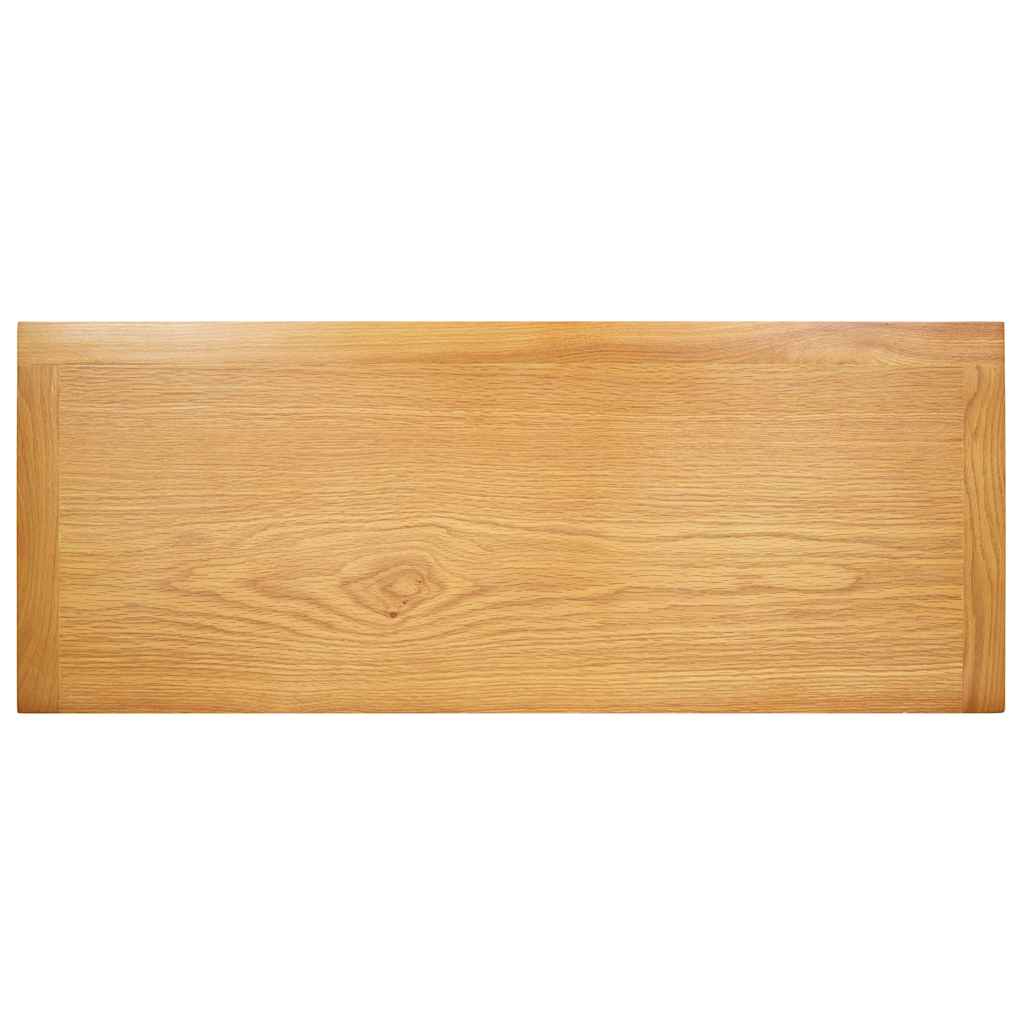 vidaXL Tv-meubel 120x35x48 cm massief eikenhout