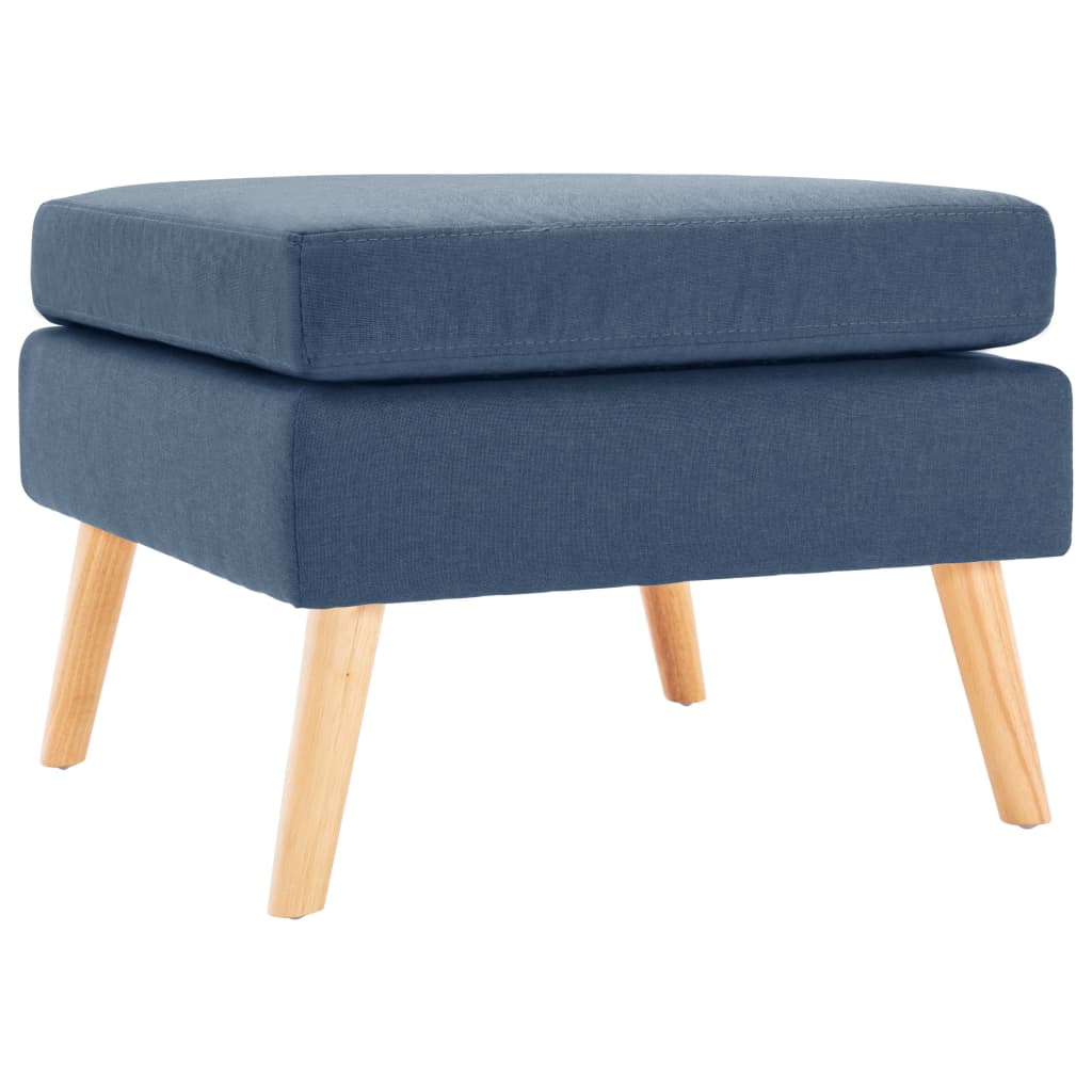 vidaXL Footstool fabric light grey