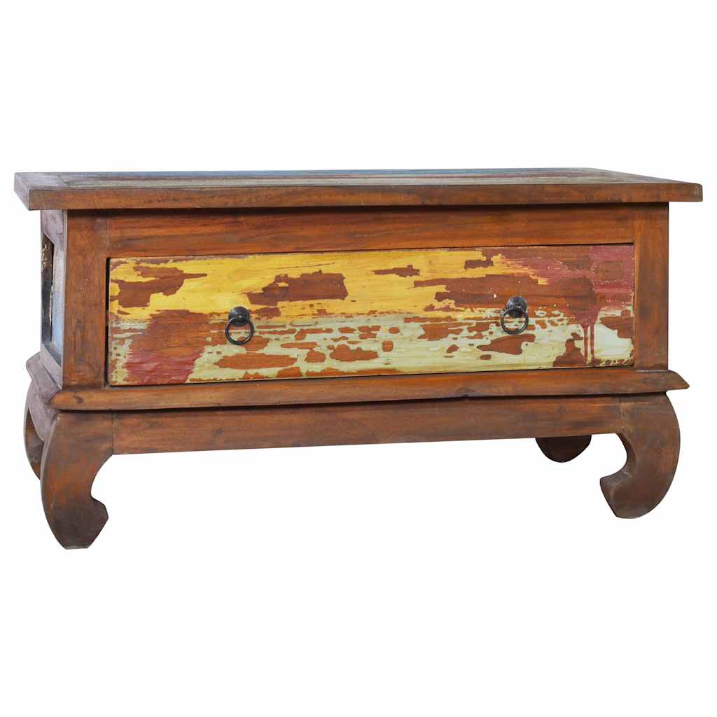 vidaXL Salontafel 80x50x40 cm gerecycled teakhout