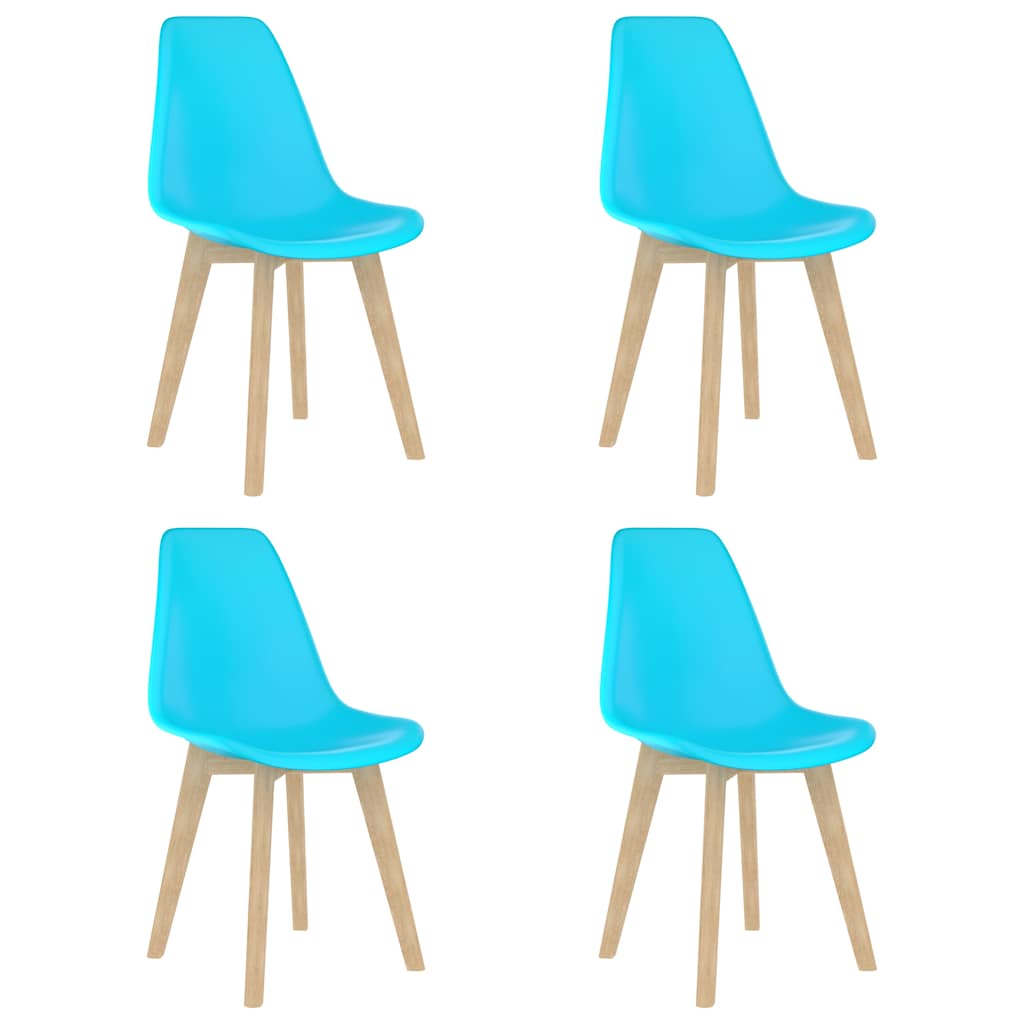 vidaXL Dining Chairs 6 pcs Plastic White