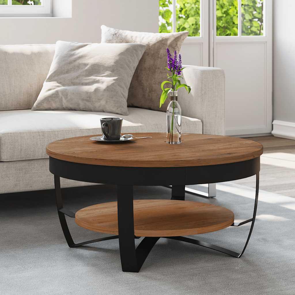 vidaXL Salontafel 60x40 cm massief gerecycled hout