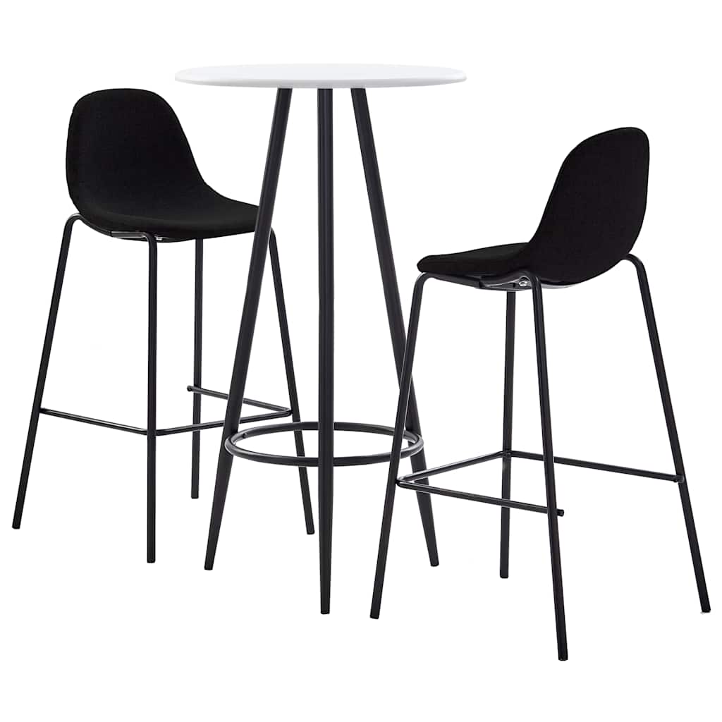 vidaXL 3-Piece Bar Set Fabric Dark Grey