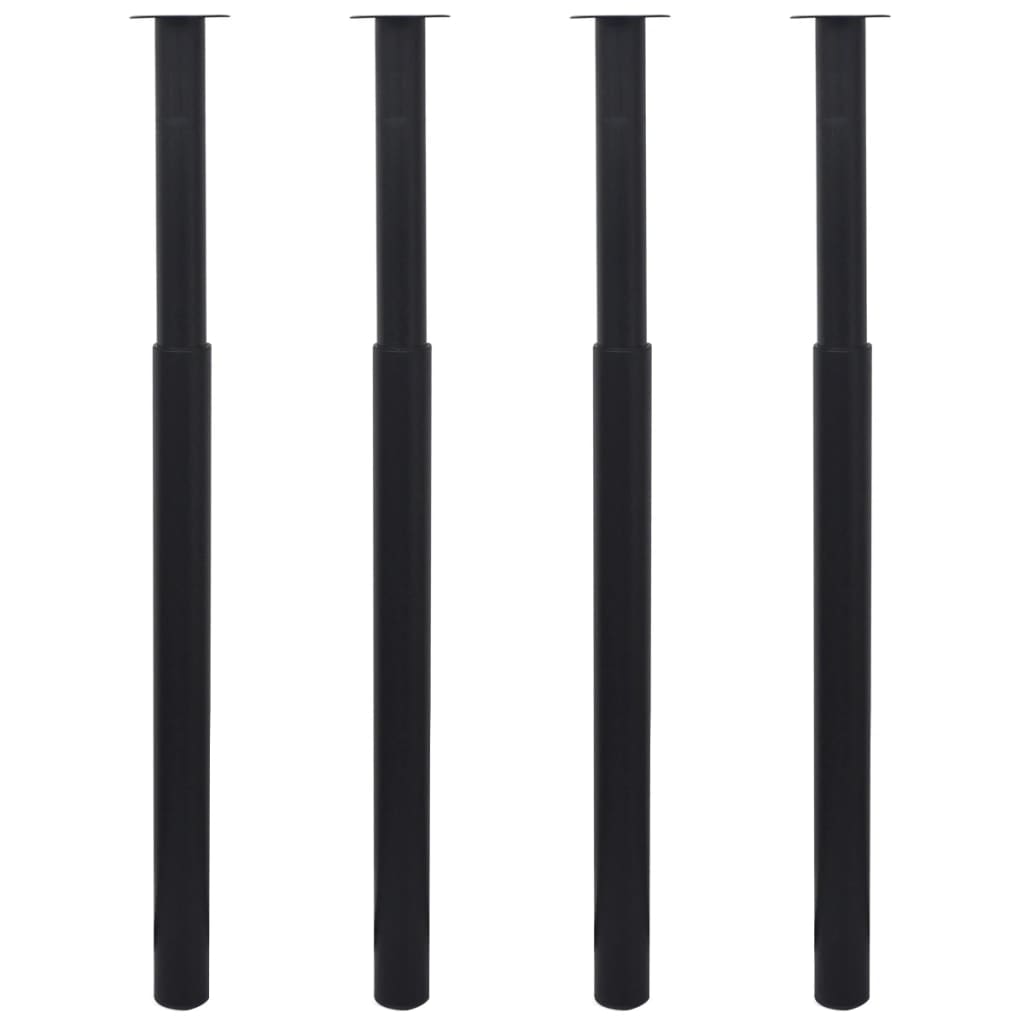 vidaXL Tafelpoten telescopisch 710-1100 mm chroom 2 st