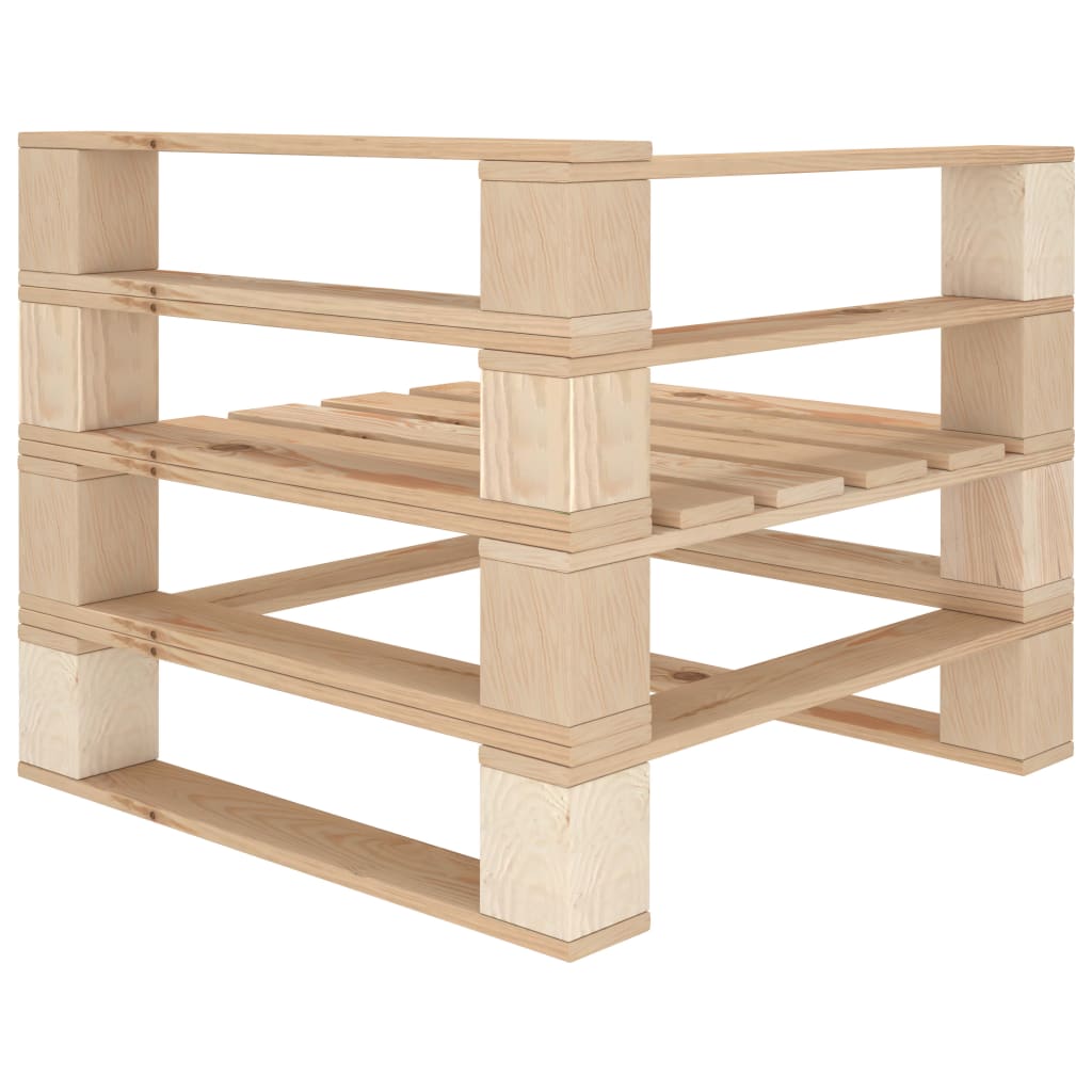 vidaXL 6-delige Loungeset pallet hout