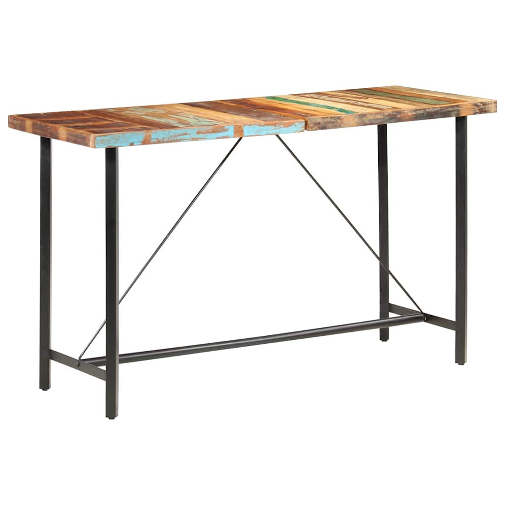 vidaXL 9-delige Barset massief acaciahout en massief gerecycled hout