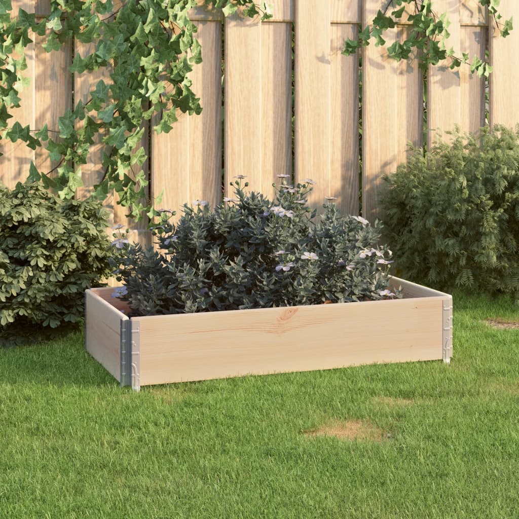 vidaXL 3 st Plantenbakken verhoogd 100x150 cm massief grenenhout