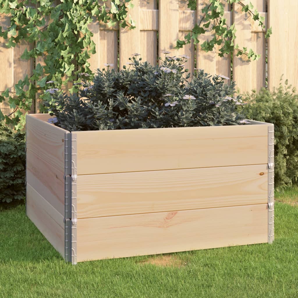 vidaXL 3 st Plantenbakken verhoogd 100x150 cm massief grenenhout