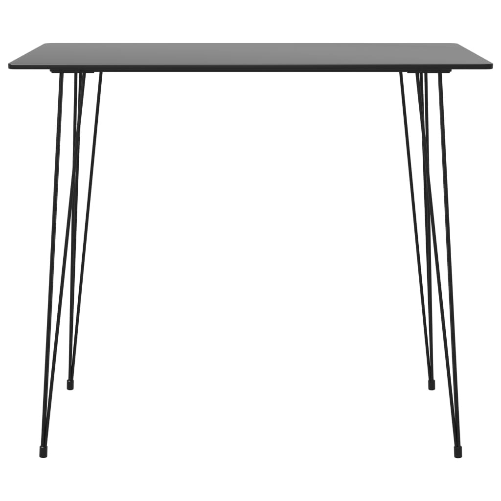 vidaXL 5-delige Barset zwart