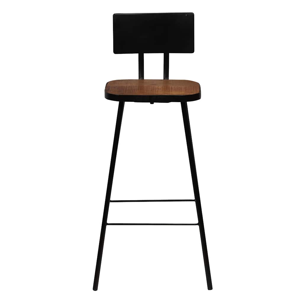 vidaXL 3-delige Barset zwart