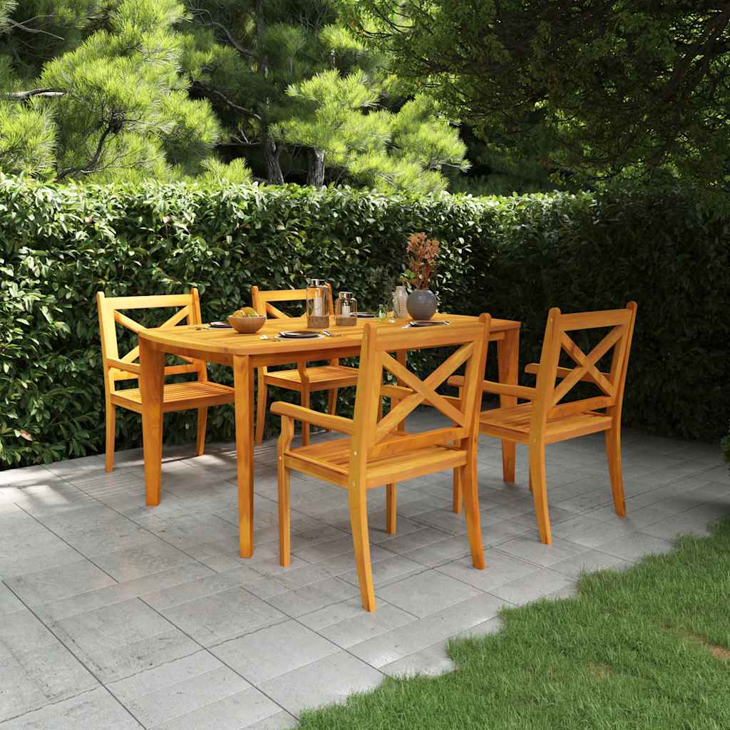 vidaXL 3-delige Tuinset massief acaciahout