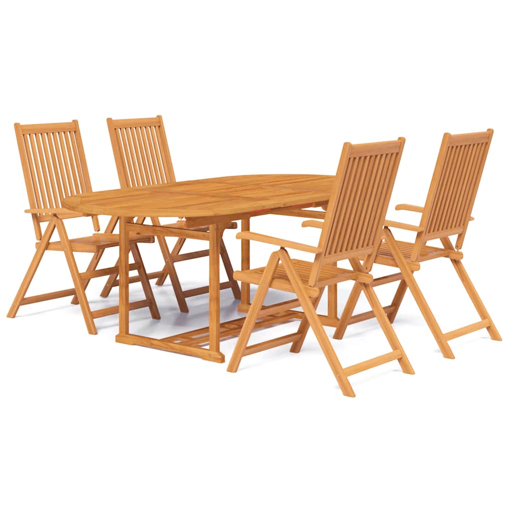 vidaXL 5-delige Tuinset massief acaciahout 150-200 cm