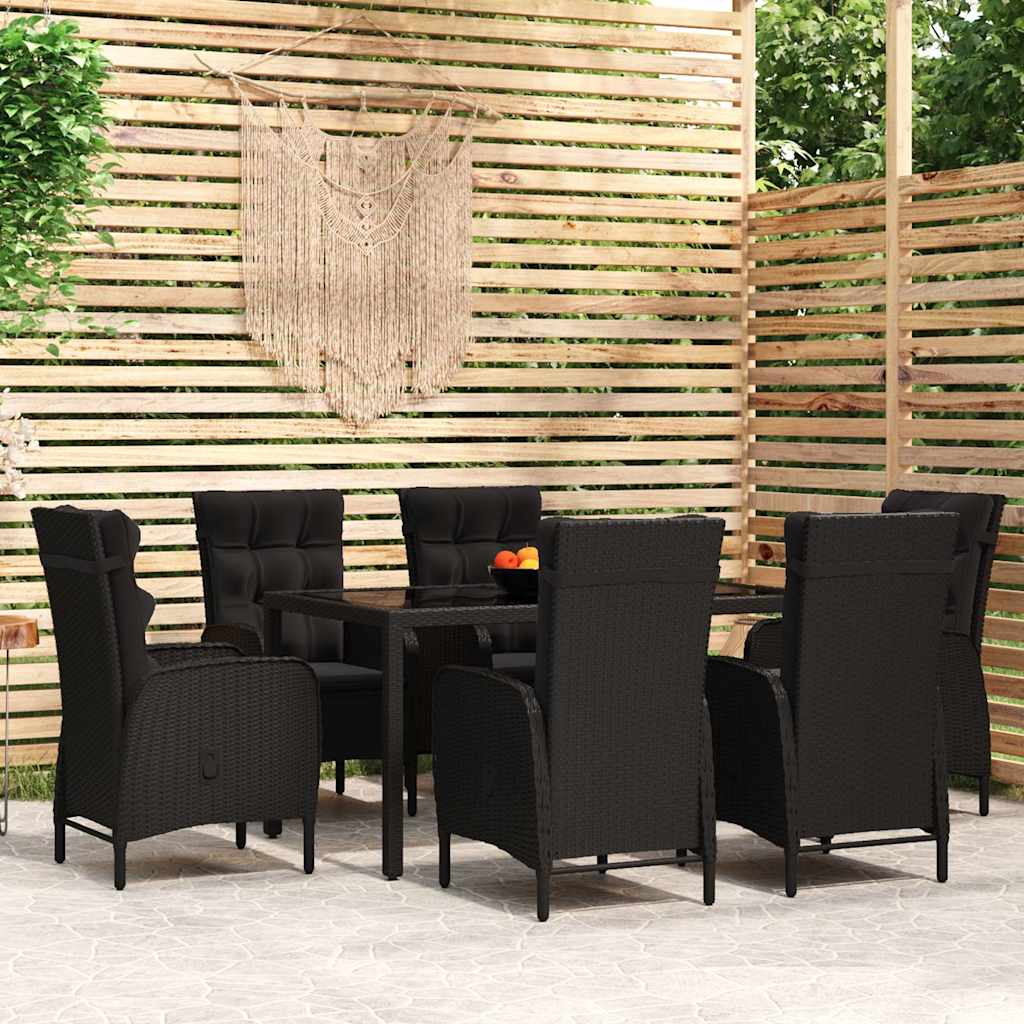 vidaXL 3-delige Tuinset poly rattan grijs