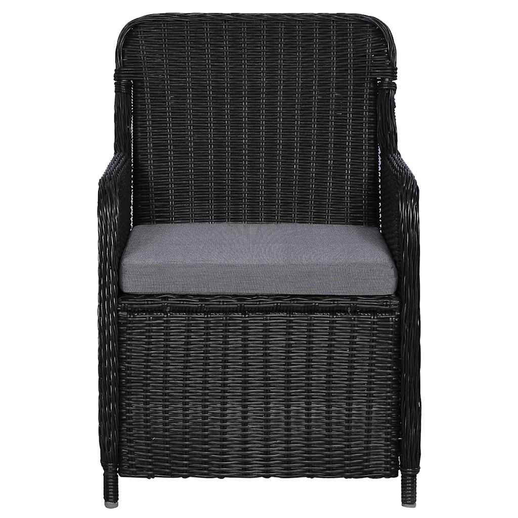 vidaXL 9-delige Tuinset poly rattan bruin