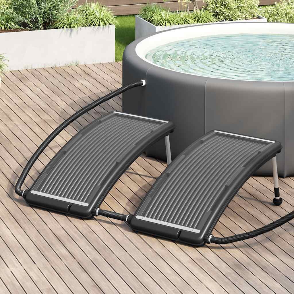 vidaXL Solar Swimming Pool Heating Panel 2 pcs Curved 110x65 cm