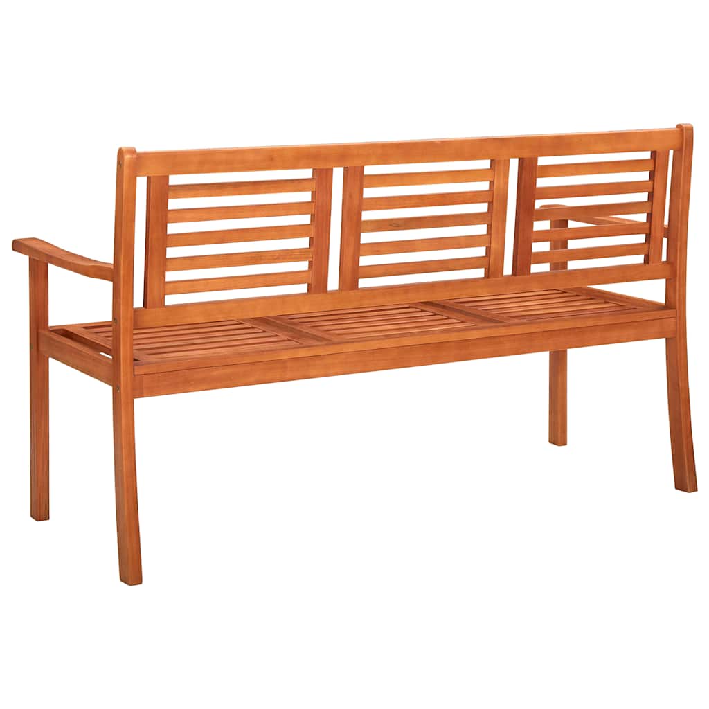 vidaXL Tuinbank 2-zits met kussen 120 cm massief eucalyptushout