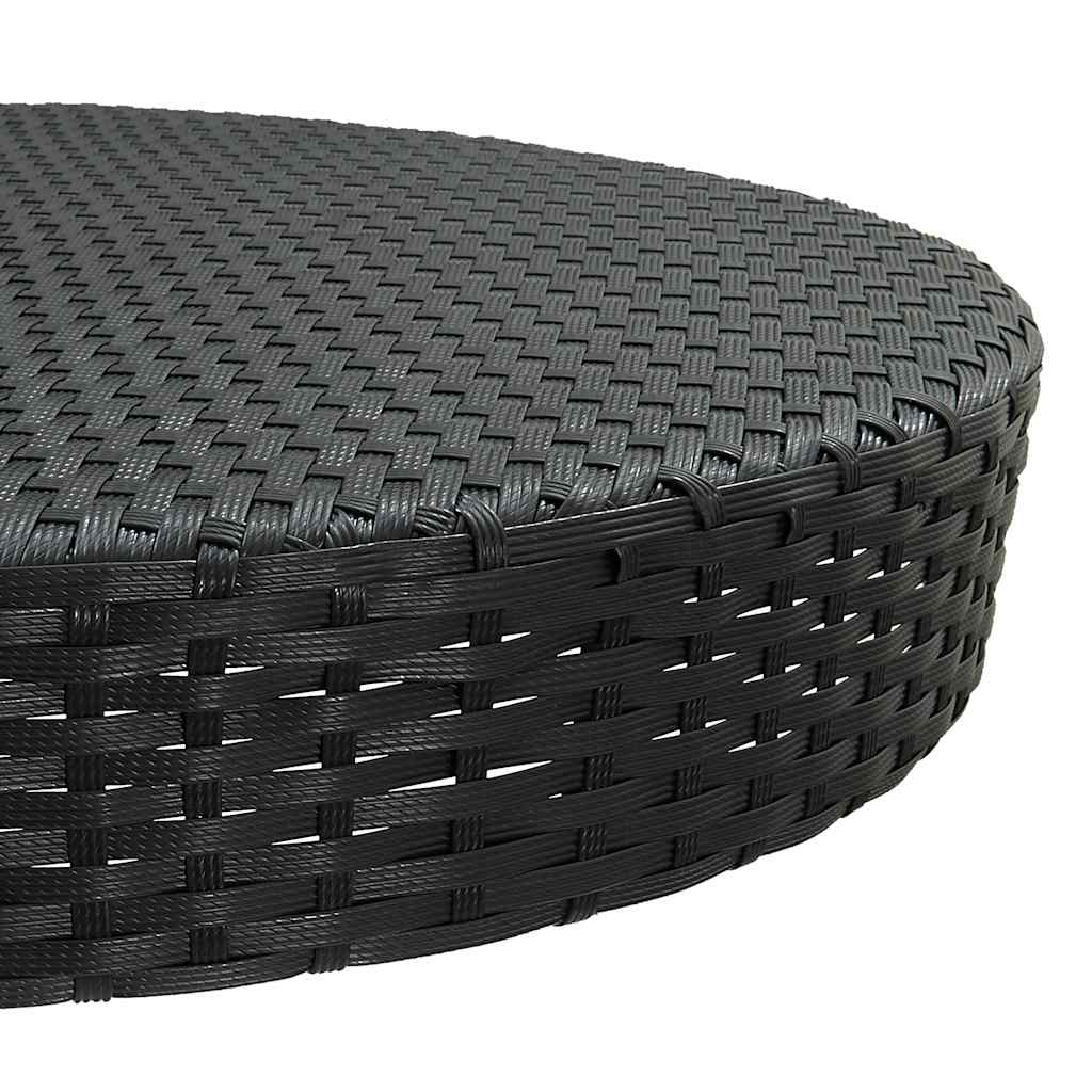 vidaXL 3-delige Tuinbarset poly rattan bruin