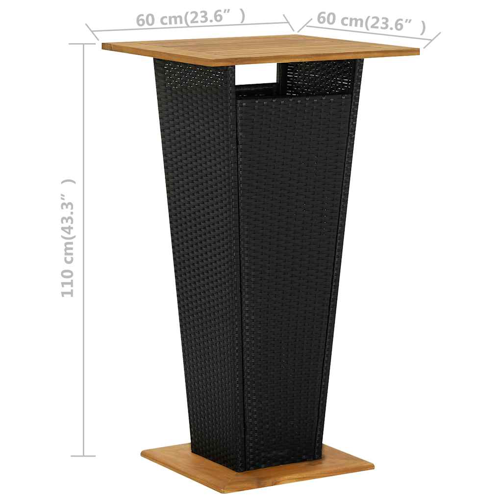 vidaXL 3-Piece Garden Bar Set Grey