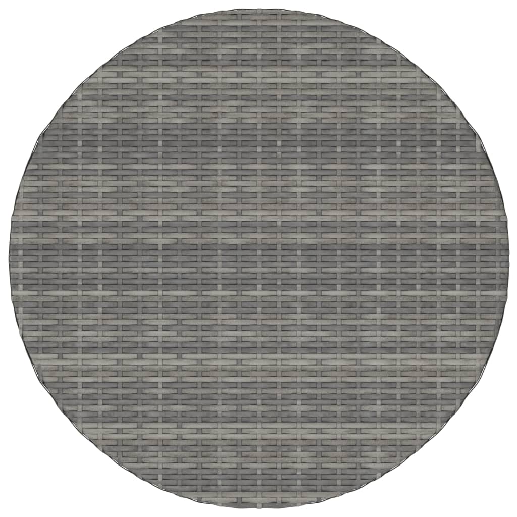 vidaXL 7-delige Loungeset met kussens poly rattan zwart