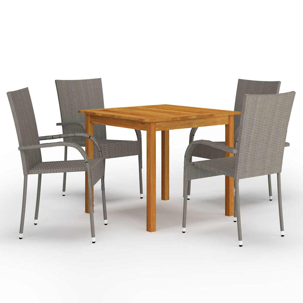 vidaXL 3-Piece Garden Lounge Set Brown