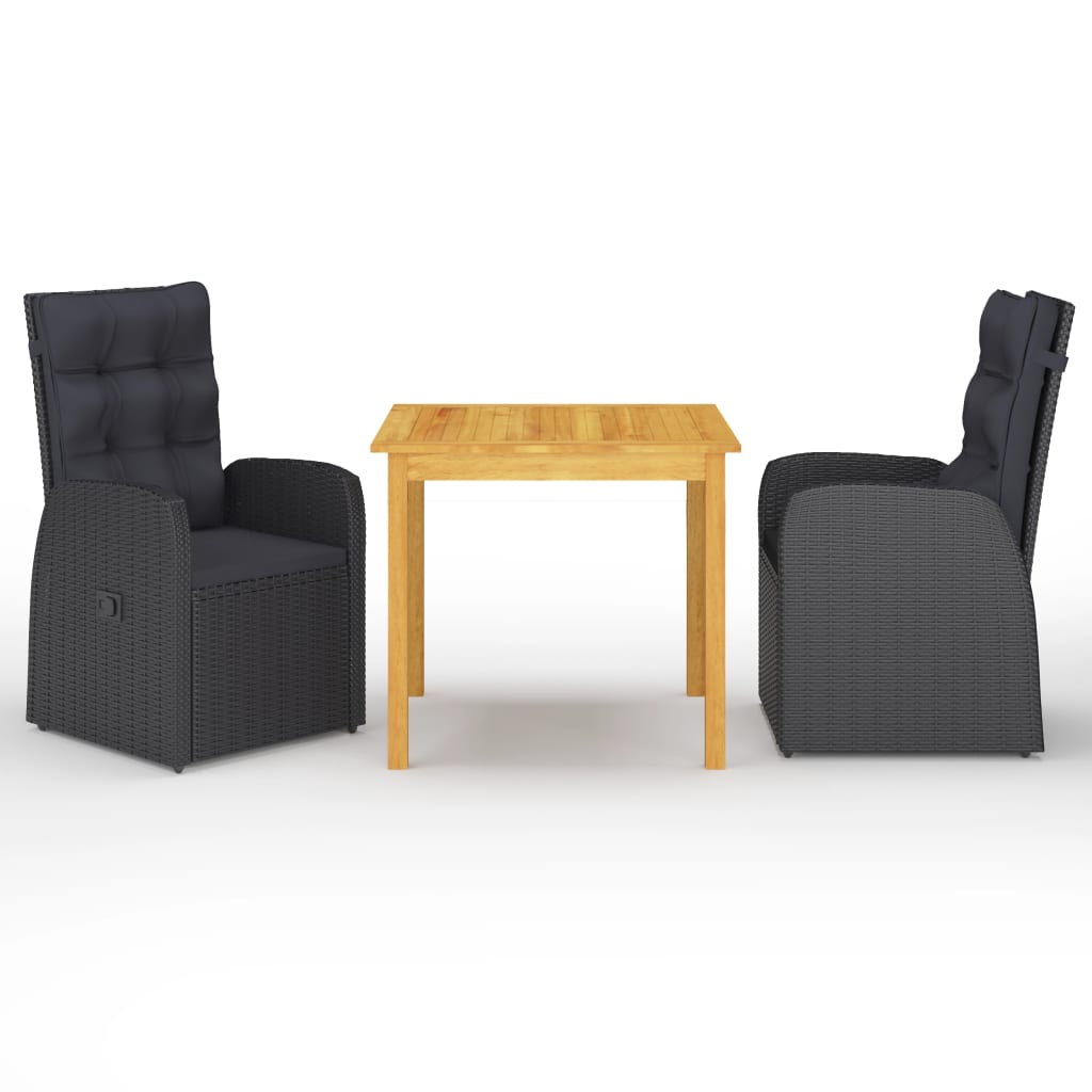 vidaXL 3-Piece Garden Lounge Set Grey
