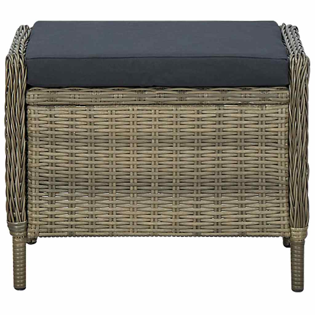 vidaXL 5-delige Tuinset donkergrijs