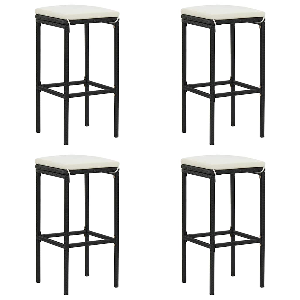 vidaXL 5-Piece Garden Bar Set with Cushions Brown