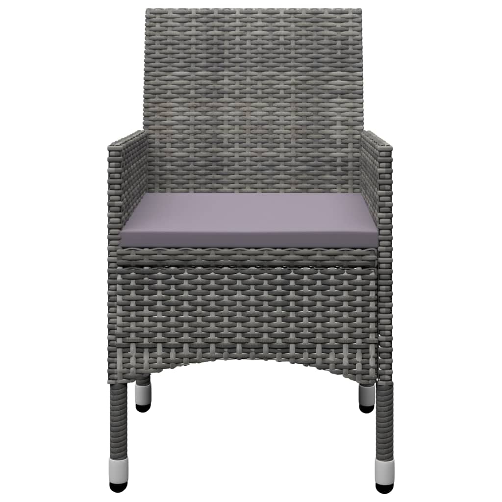 vidaXL 5-piece Garden Dining Set black