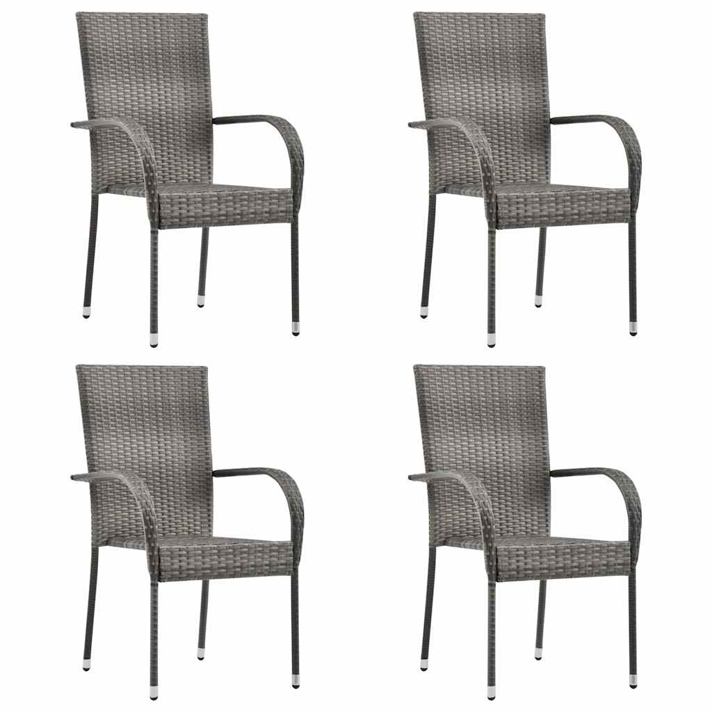 vidaXL 5-piece Garden Dining Set brown