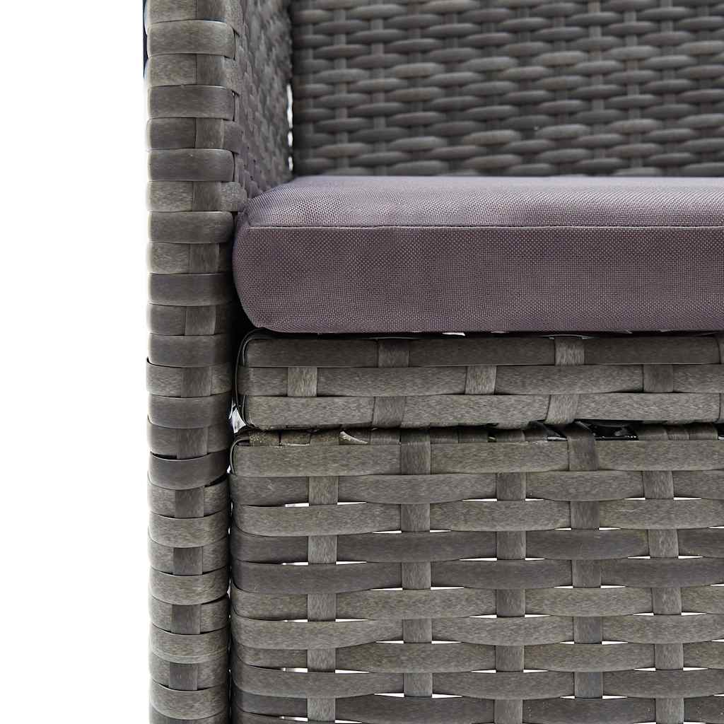 vidaXL 9-delige Tuinset zwart