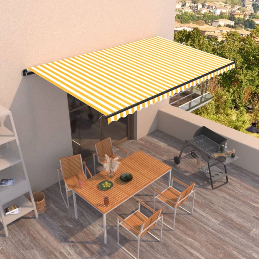 vidaXL Luifel handmatig uittrekbaar 300x250 cm antraciet