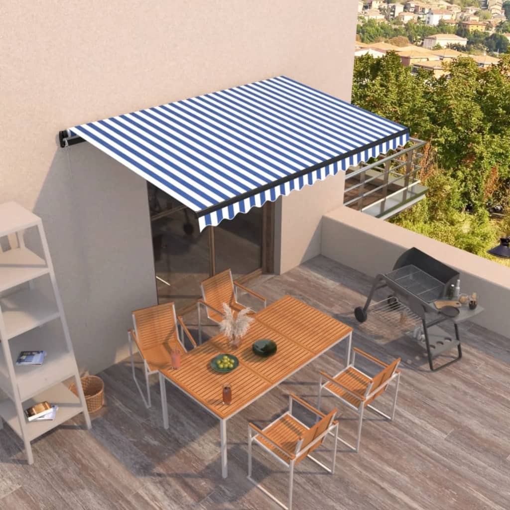 vidaXL Luifel handmatig uittrekbaar 300x250 cm antraciet