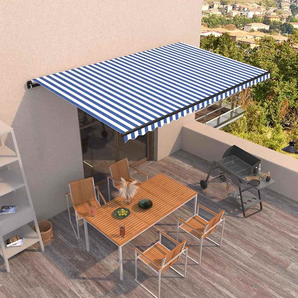 vidaXL Luifel handmatig uittrekbaar 300x250 cm antraciet