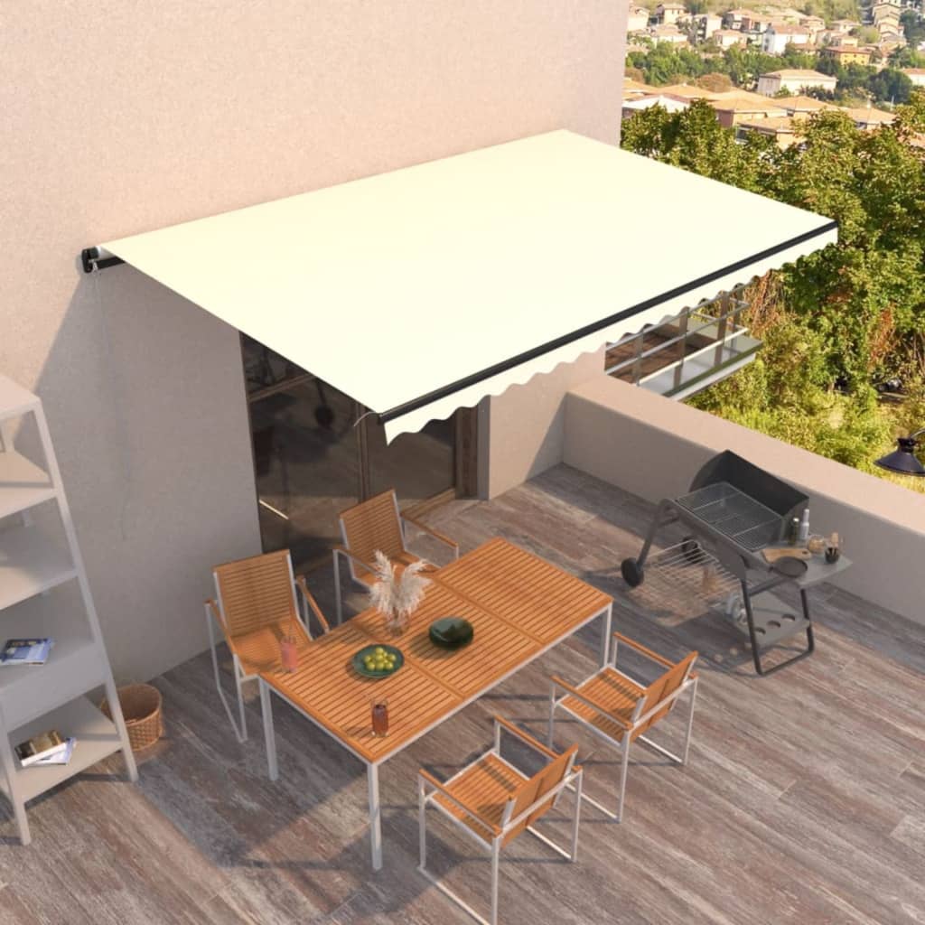 vidaXL Luifel handmatig uittrekbaar 300x250 cm antraciet