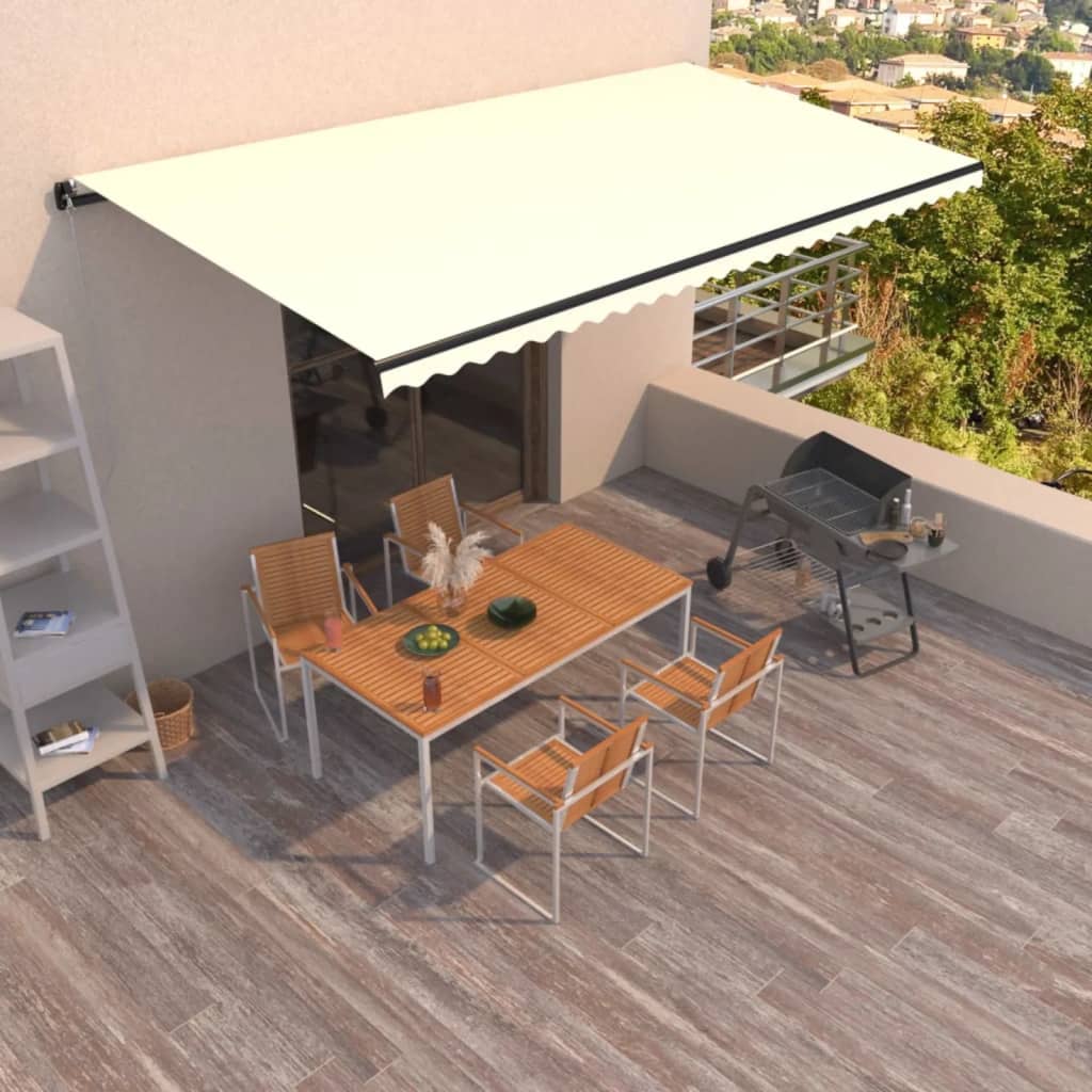 vidaXL Luifel handmatig uittrekbaar 300x250 cm antraciet