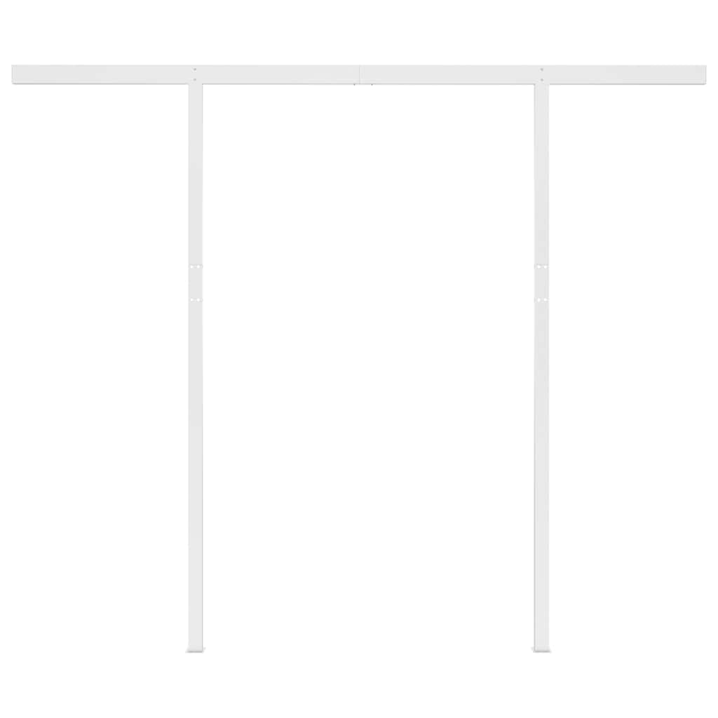 vidaXL Awning Automatically Retractable with Poles 3x2.5 m Anthracite