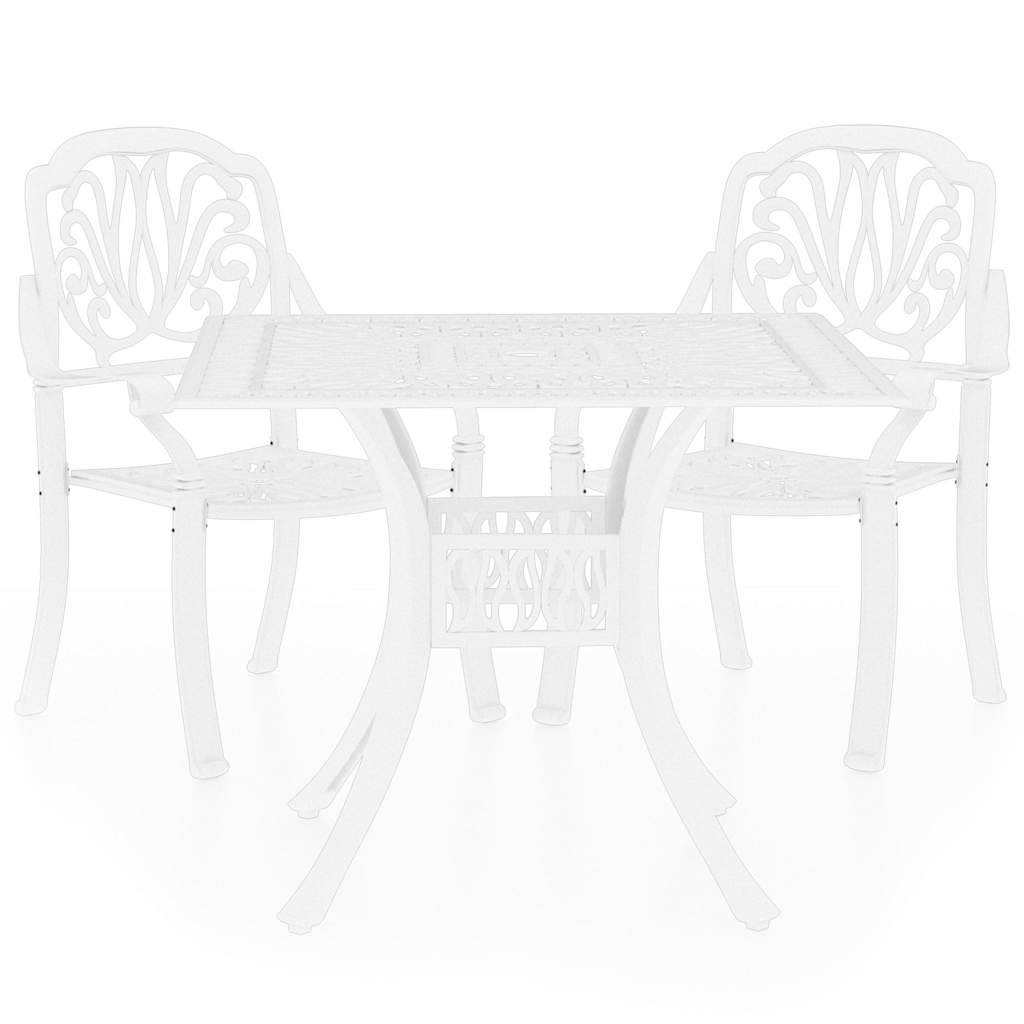 vidaXL 3-delige Bistroset gietaluminium bronskleurig