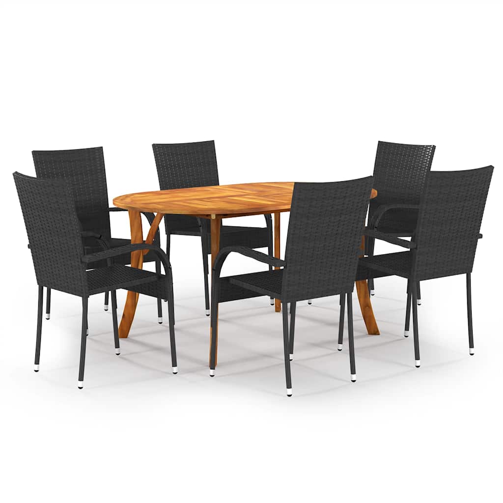 vidaXL 5-delige Tuinset bruin