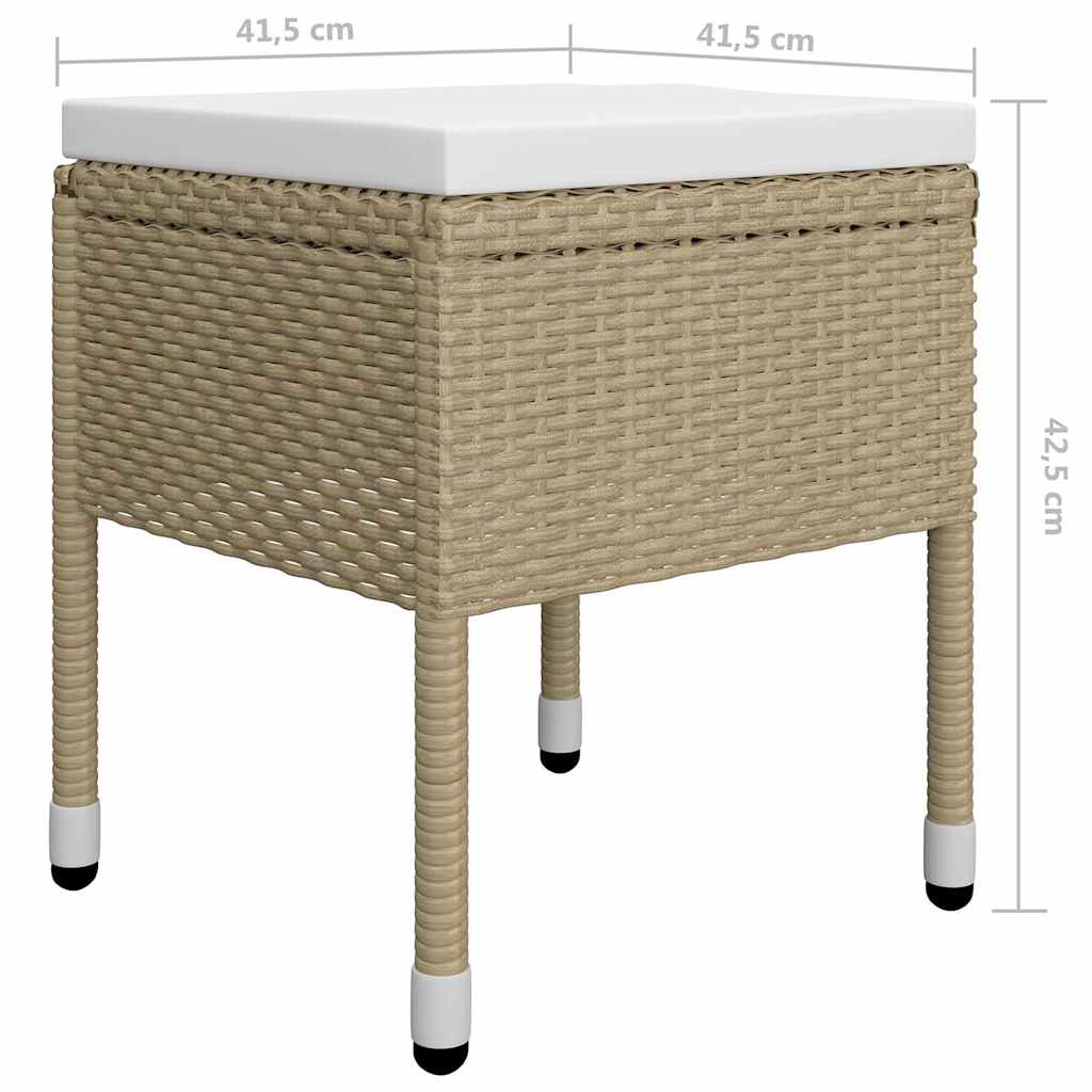 vidaXL 5-delige Tuinset zwart