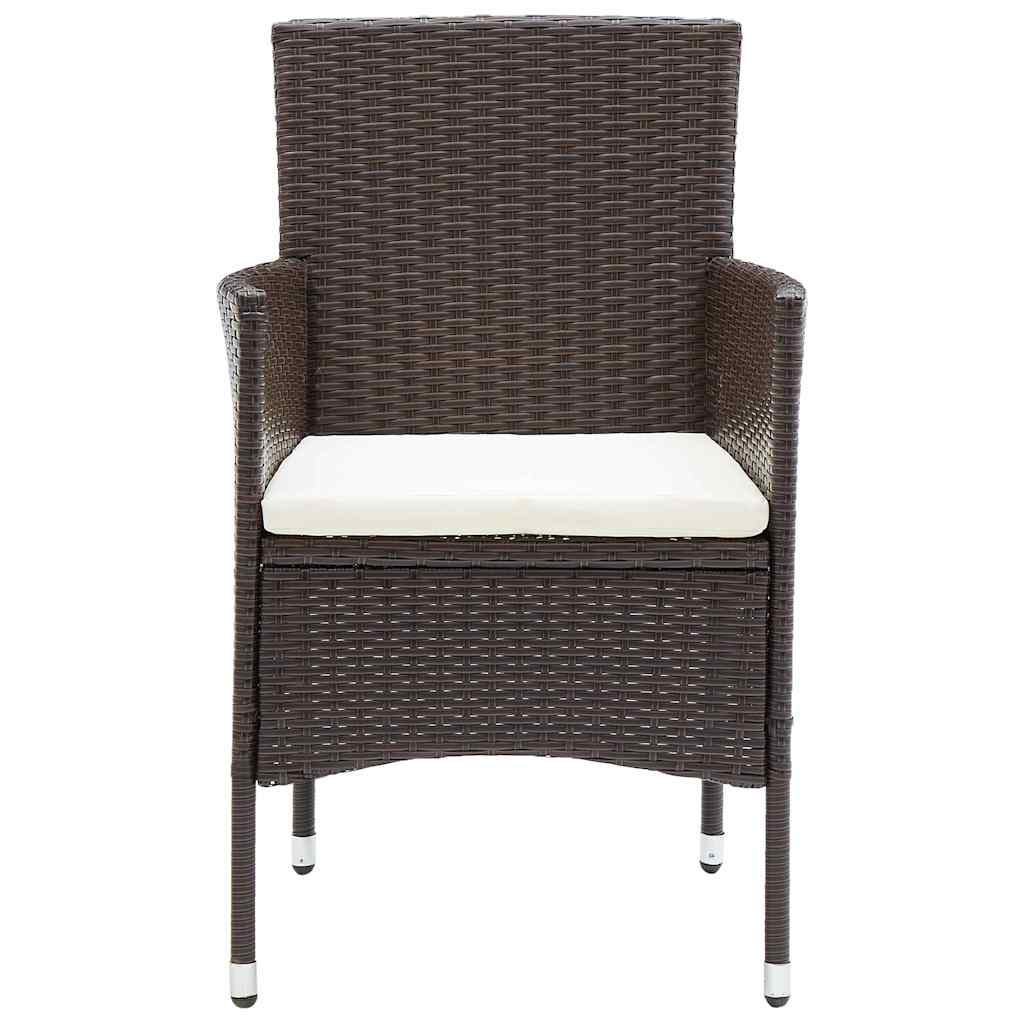 vidaXL 3-Piece Garden Lounge Set Brown