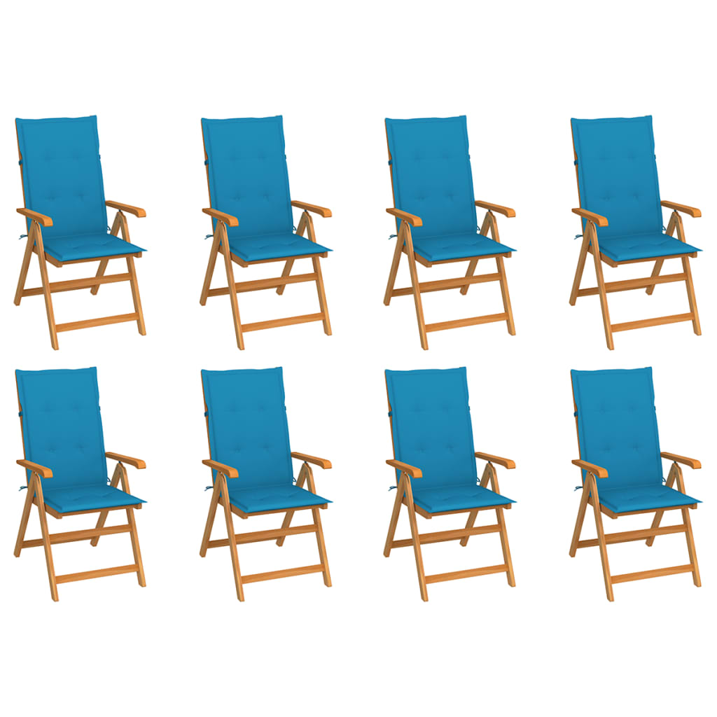 vidaXL Tuinstoelen 2 st met antracietkleurige kussens massief teakhout