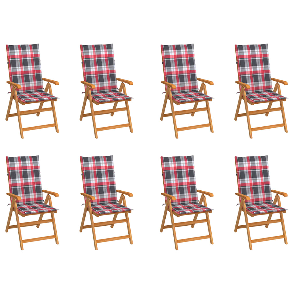 vidaXL Tuinstoelen 2 st met antracietkleurige kussens massief teakhout