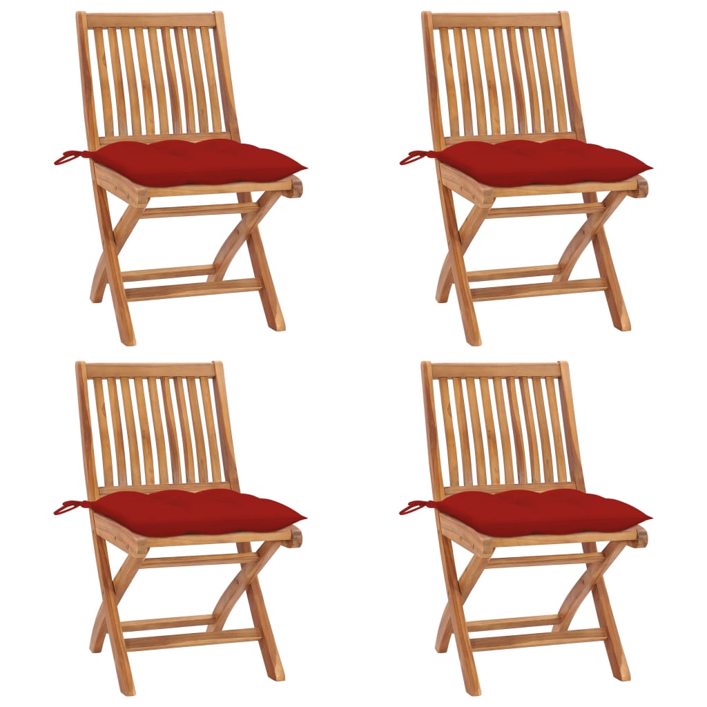 vidaXL Tuinstoelen 2 st met antracietkleurige kussens massief teakhout